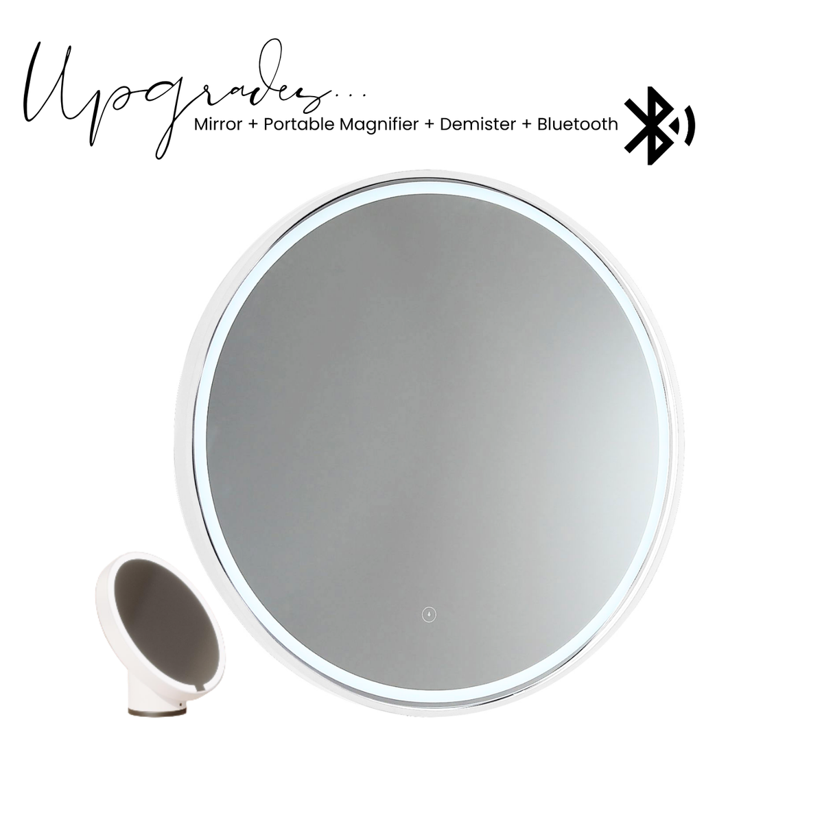 Sphere LED Mirror - Milano White