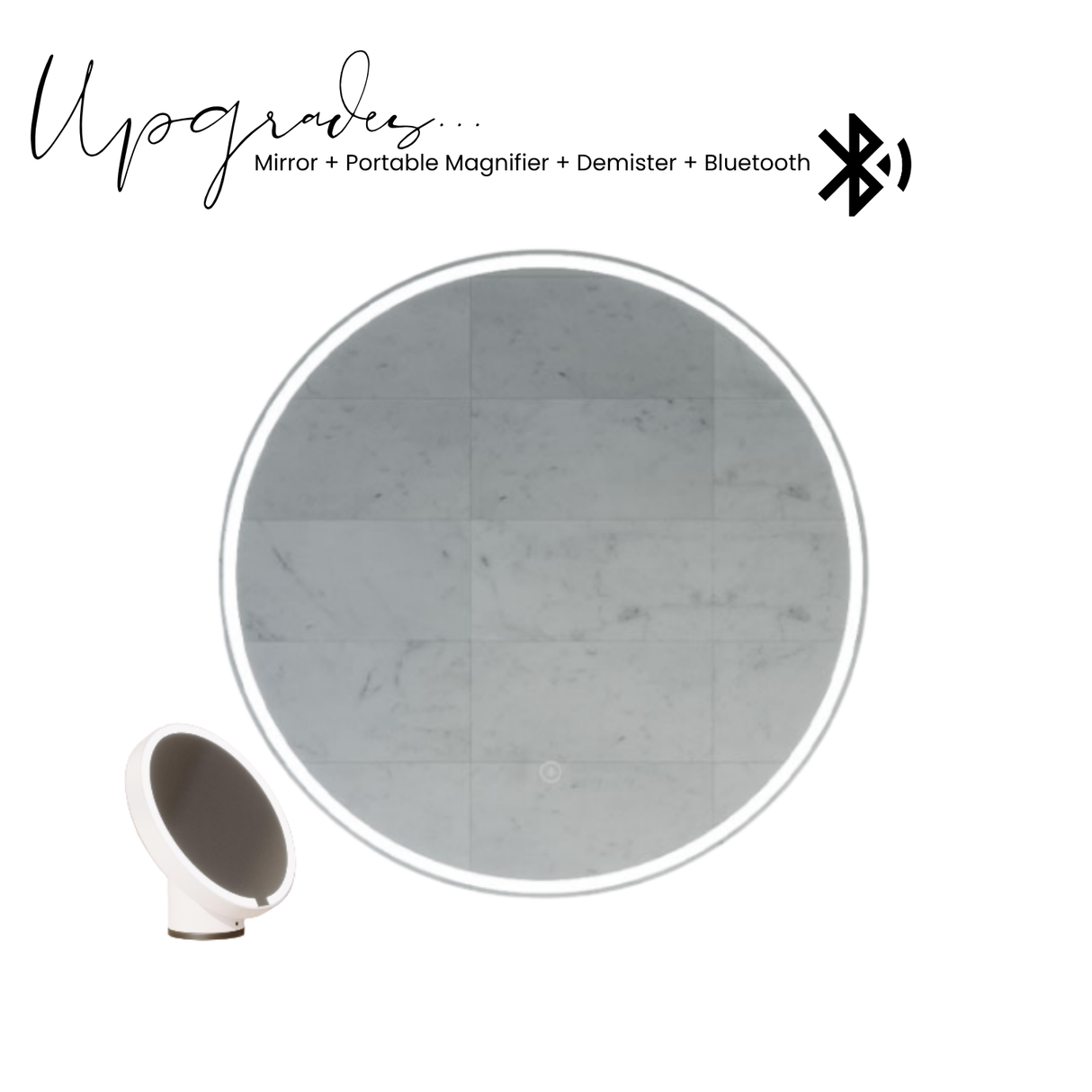 Sphere LED Mirror - Frameless