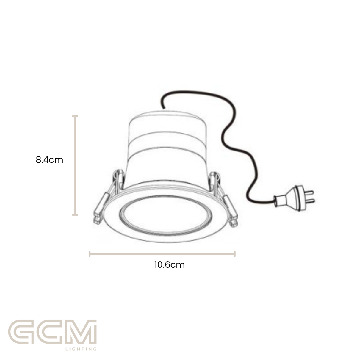 CASSIE 8W LED Adjustable Downlight