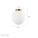 Crest Orb Wall Light - 12cm