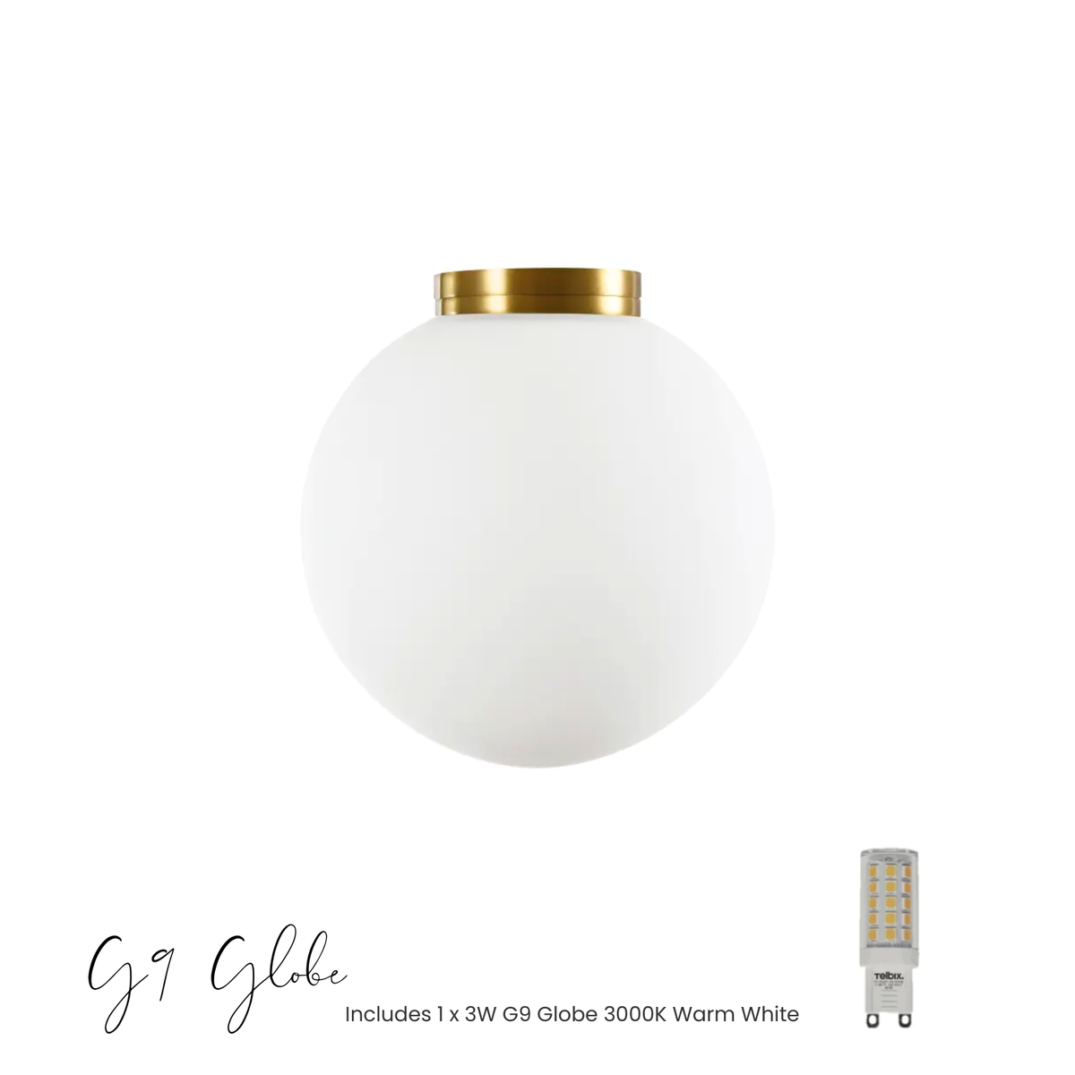 Crest Orb Wall Light - 12cm