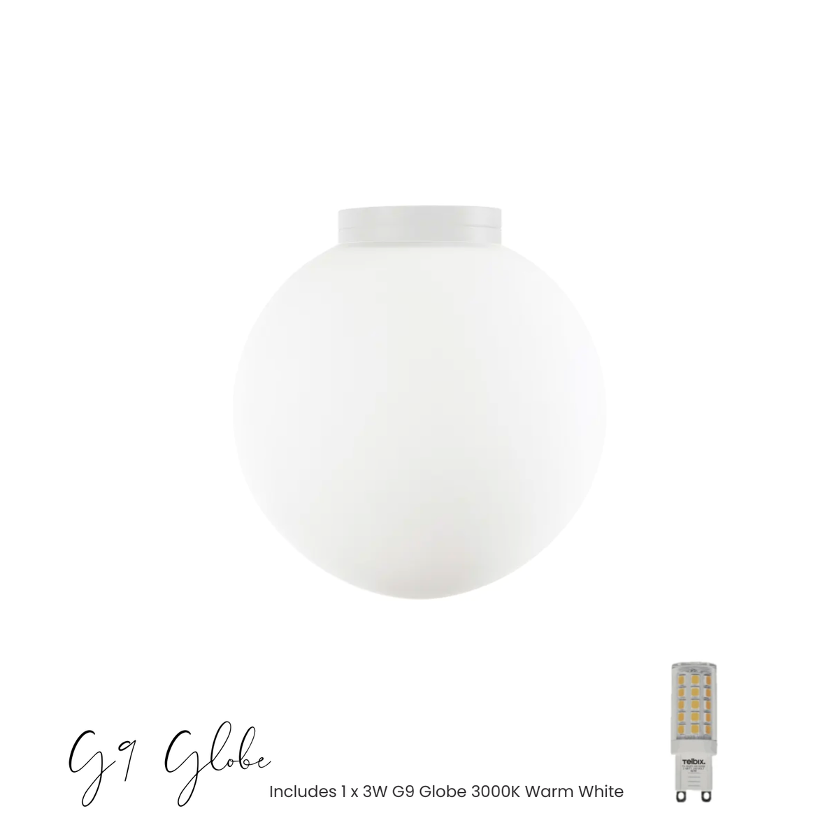 Crest Orb Wall Light - 12cm