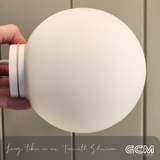 Crest Orb Wall Light - 14cm