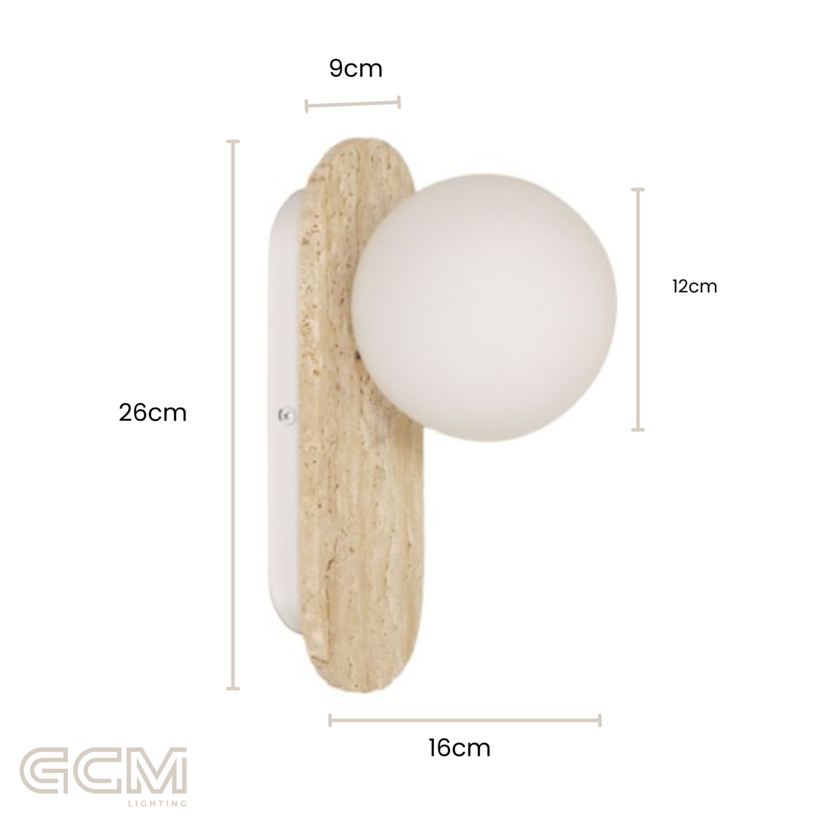 Orb Oval Wall Light