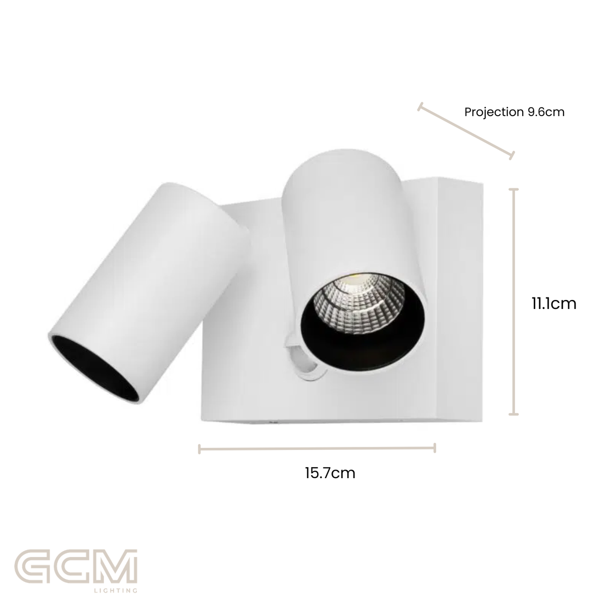 Capri Security Light - Double with Sensor