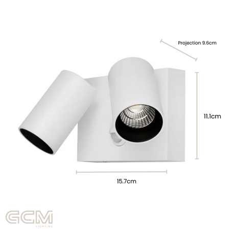 Capri Security Light - Double with Sensor