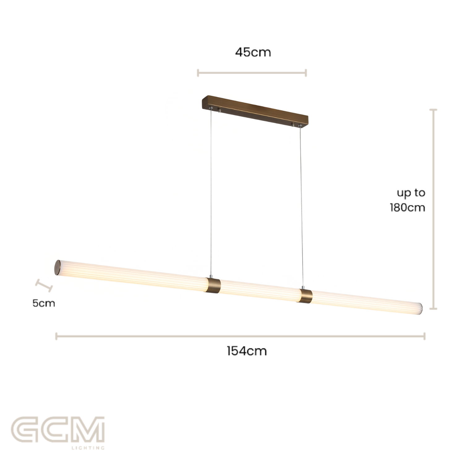 Limbri Fluted Linear Pendant