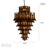 Josephine Amber Chandelier - Large