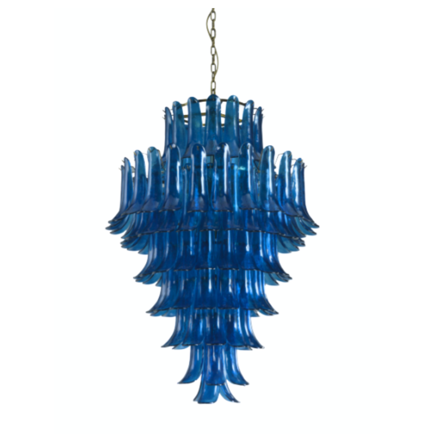 Josephine Peacock Blue Chandelier - Large