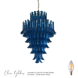 Josephine Peacock Blue Chandelier - Large