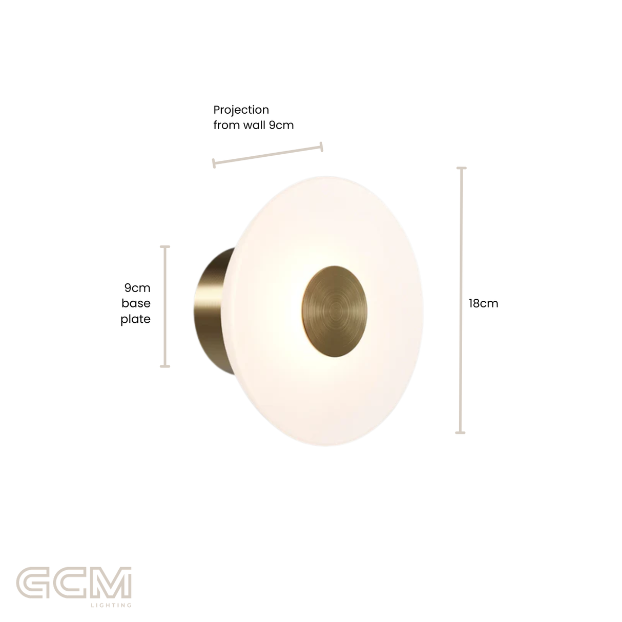 Dome Air Wall Light - White