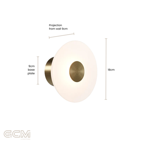Dome Air Wall Light - White