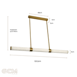 Bower Alabaster Linear Pendant