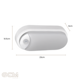 Cove 15W Tricolour LED Oval Bunker Light with Sensor
